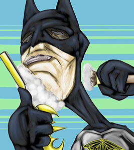 Batman Shaving Print