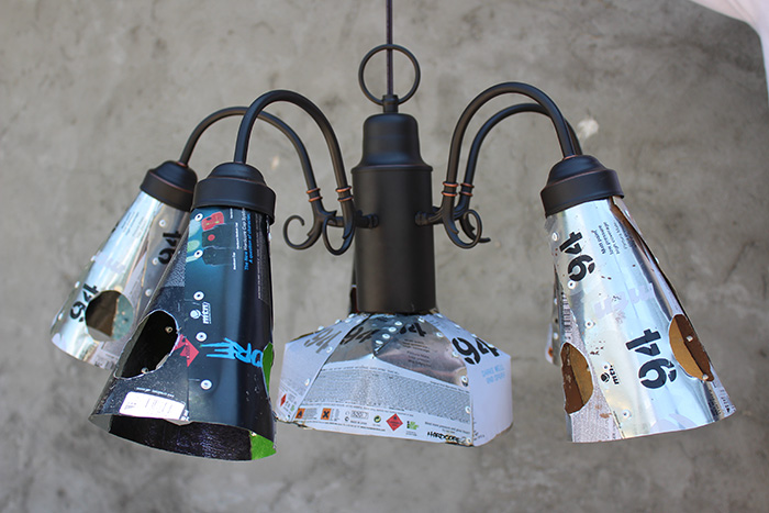 Spray Can Chandelier